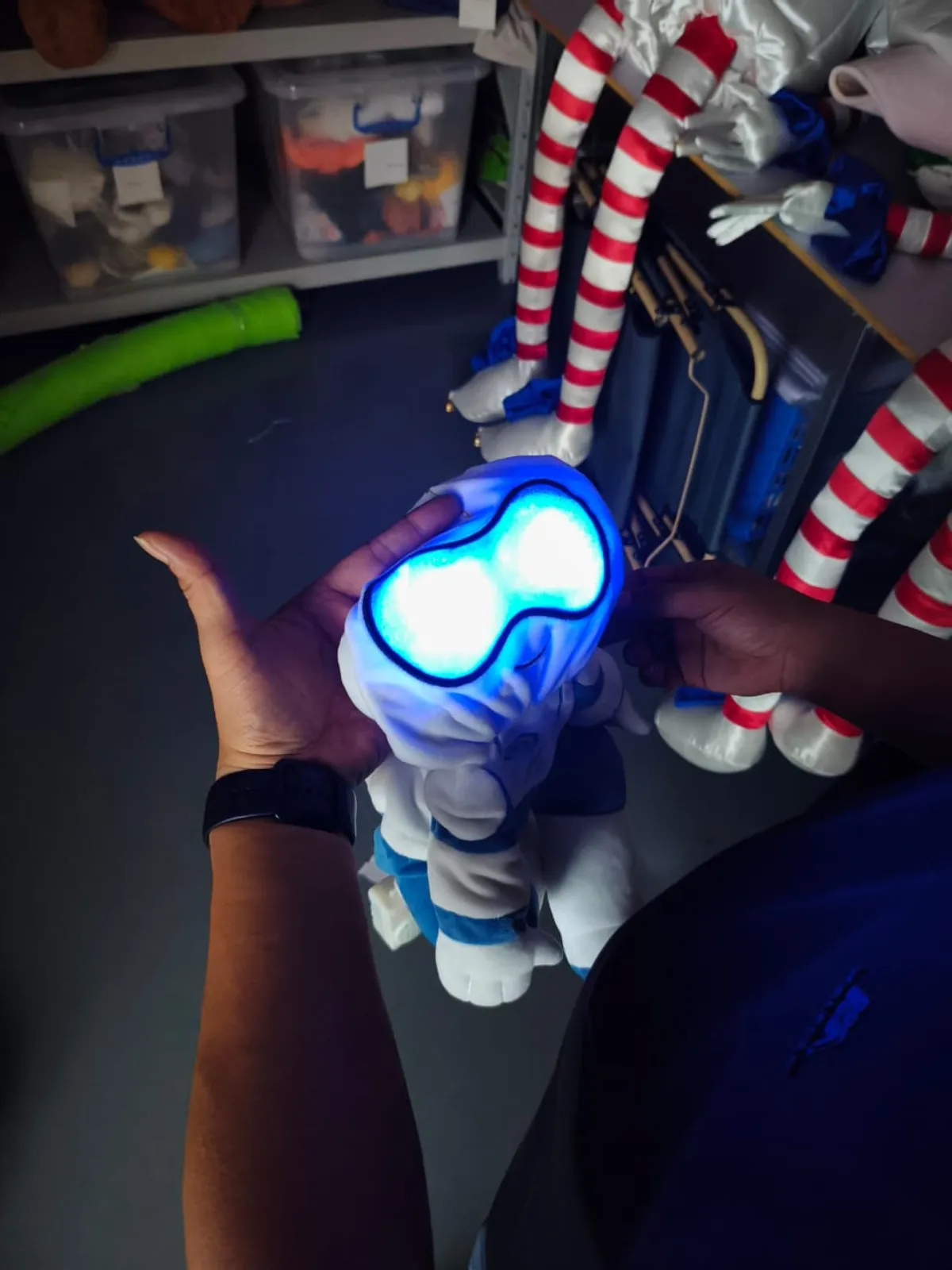 Testing the lights on GLY
